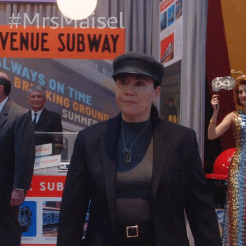Alex Borstein Comedy GIF by The Marvelous Mrs. Maisel