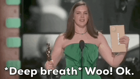 Deep Breath Oscars GIF by The Academy Awards