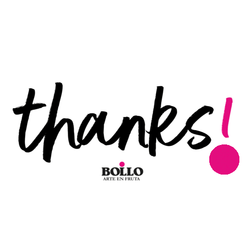 Thanks Sticker by Bollo Fruits