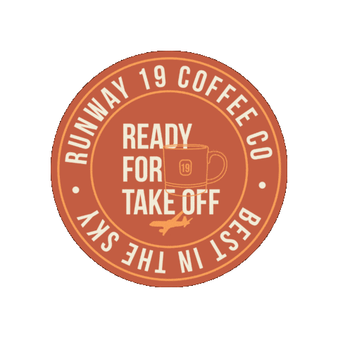 Runway 19 Coffee Co Sticker