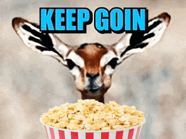 Deer Popcorn GIF