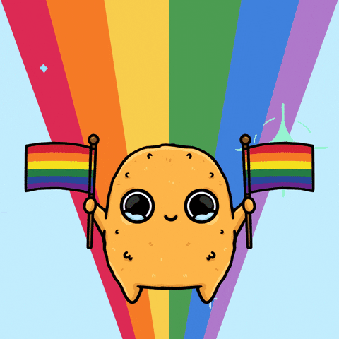 Rainbow Love GIF by Sad Nuggie