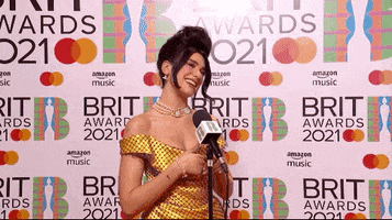 Red Carpet Blow Kiss GIF by BRIT Awards
