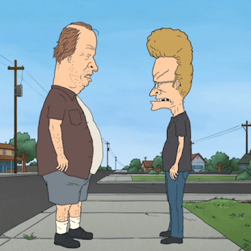 Kicking Beavis And Butthead GIF by Paramount+