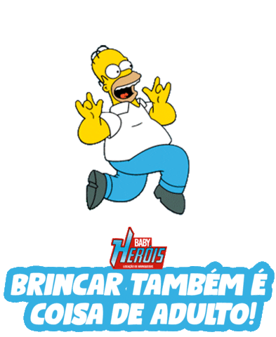 Homer Simpson Feliz Sticker by Agência Trii
