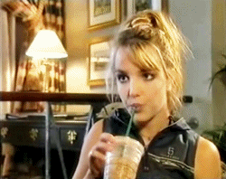 Britney Spears Starbucks GIF - Find & Share on GIPHY