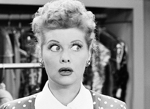 shocked lucille ball GIF