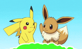 Pikachu and Eevee ^.^ ♡ I give good credit to whoever made this