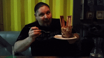 ice cream eating GIF by Brimstone (The Grindhouse Radio, Hound Comics)