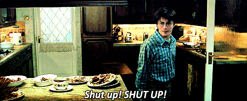Harry Potter Shut Up GIF - Find & Share on GIPHY