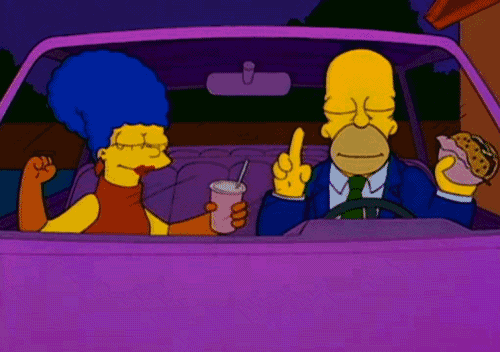 homer simpson dancing GIF