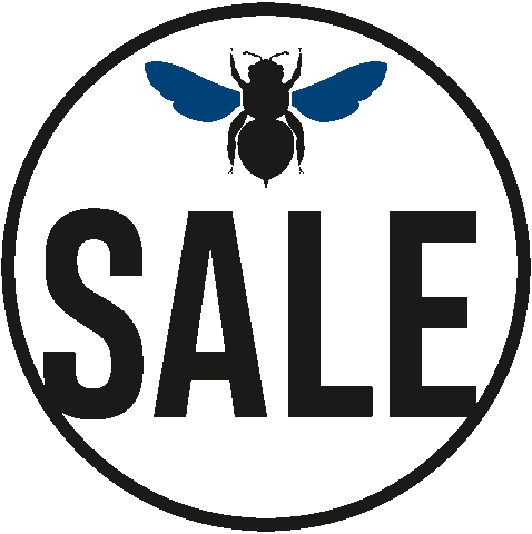 Schwarze Biene Outdoor Sticker