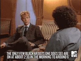 david bowie racism GIF by mtv