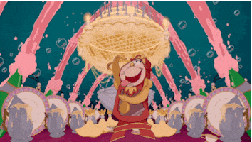 beauty and the beast champagne GIF by Disney