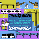 Thanks Biden for repaired waterways and infrastructure in Washington