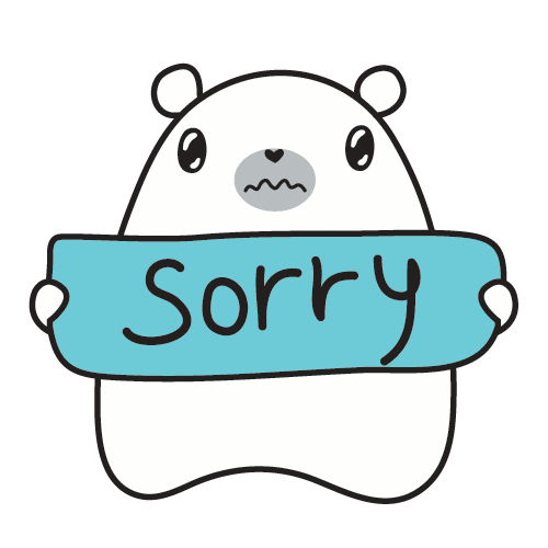 sorry STICKER