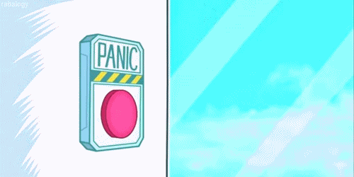 Image result for panic button gif