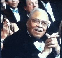 Celebrity gif. A surprised James Earl Jones drops his jaw and opens his eyes wide in disbelief.