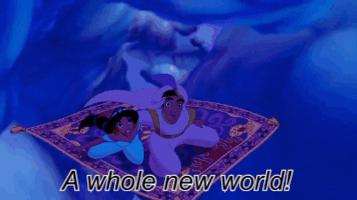 Image result for aladdin a whole new world gif