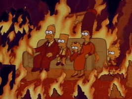 Heat Wave Simpsons GIF