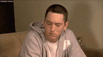 Bored Eminem GIF