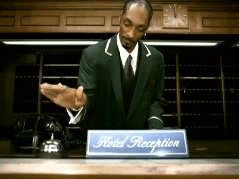 Snoop Dogg Hotel GIF by Romy - Find & Share on GIPHY