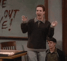 Scared Boy Meets World GIF