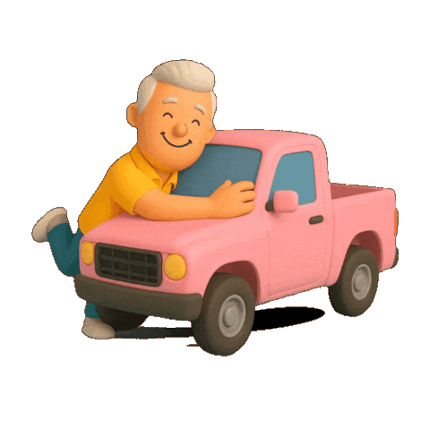 Happy Truck Sticker by CARS (Charitable Adult Rides & Services)