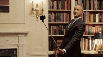 barack obama selfie stick GIF