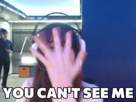 You Cant See Me Beautiful Girl GIF