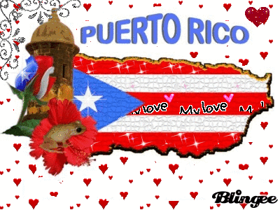 Moving Puerto Rico Flag Gif