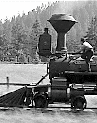  train buster keaton locomotive daring GIF