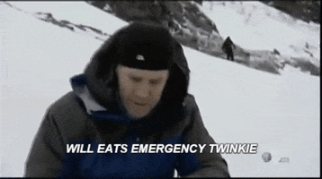 chatty emergency twinkie willferrell manvswild GIF