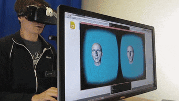 virtual reality face GIF