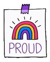 Proud Love Is Love Sticker by Rainbow Brains