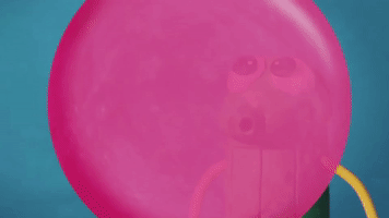 Bubble Gum Pink GIF by StoryBots
