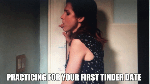 Kissing Unbreakable Kimmy Schmidt GIF by myLAB Box - Find & Share on GIPHY