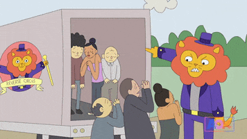 reverse animation domination GIF by AOK