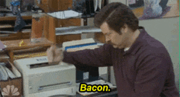 television parks and rec ron swanson nick offerman bacon