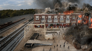 explosion walking zombie dead season
