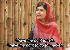 Sends Malala Yousafzai GIF