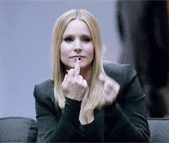 Veronica Mars Middle Finger GIF