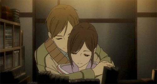 Featured image of post Anime Hug And Kiss Gif With tenor maker of gif keyboard add popular anime hug animated gifs to your conversations