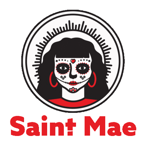 Dia De Los Muertos Halloween Sticker by Saint Mae