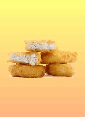 bouncing chicken nuggets GIF by Shaking Food GIFs