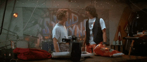 Bill And Ted Party On GIF