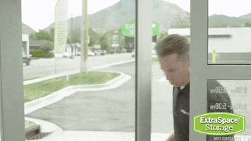 Opening Door Wow GIF by Extra Space Storage