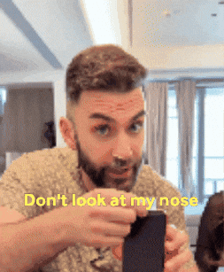 Dont Look At My Nose GIF by MAGIC JOHN