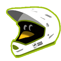 Bike Park Penguin Sticker by Grupa Pingwina