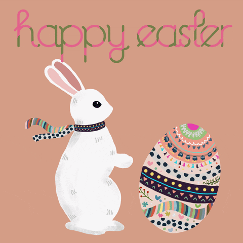 Rabbit Easter GIF by Babybluecat